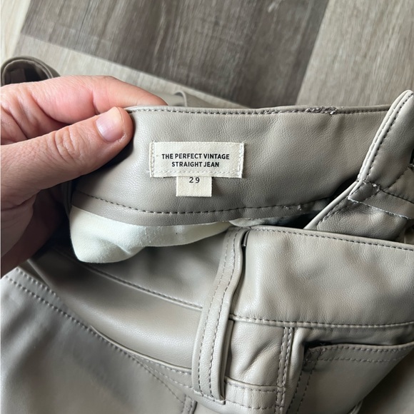 The Perfect Vintage Straight Jean: Faux Leather Edition size 29 - Picture 8 of 11